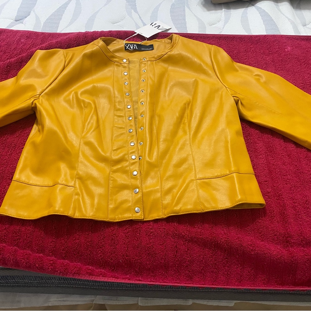Faux leather jacket